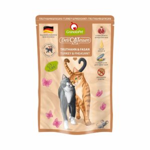 GranataPet Katze - Delicatessen Pouch Truthahn & Fasan 12x85g