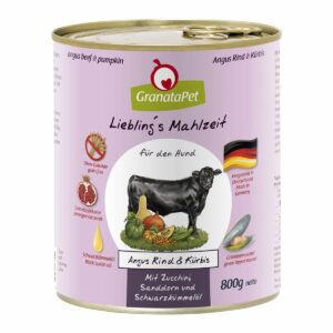 GranataPet Liebling's Mahlzeit Angus Rind und Kürbis 6x800g