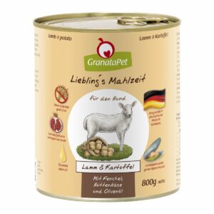 GranataPet Liebling's Mahlzeit Lamm und Kartoffel 6x800g