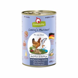 GranataPet Liebling’s Mahlzeit Weißfisch und Geflügel 6x400g