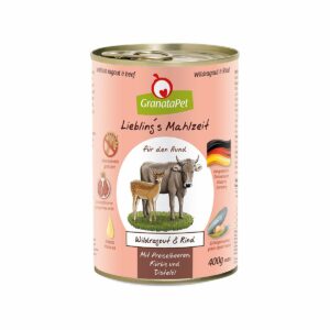 GranataPet Liebling's Mahlzeit Wildragout und Rind 6x400g