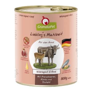 GranataPet Liebling's Mahlzeit Wildragout und Rind 6x800g