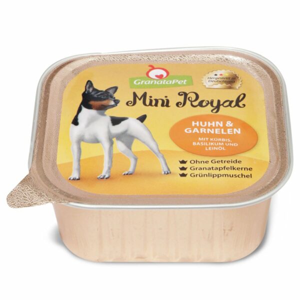 GranataPet Mini Royal Huhn und Garnelen 22x150g