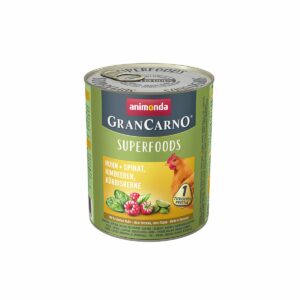 animonda GranCarno superfoods Huhn + Spinat + Himbeer + Kürbiskern 6x800g