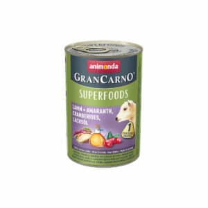 animonda GranCarno superfoods Lamm + Amarant + Cranberry + Lachsöl 6x400g