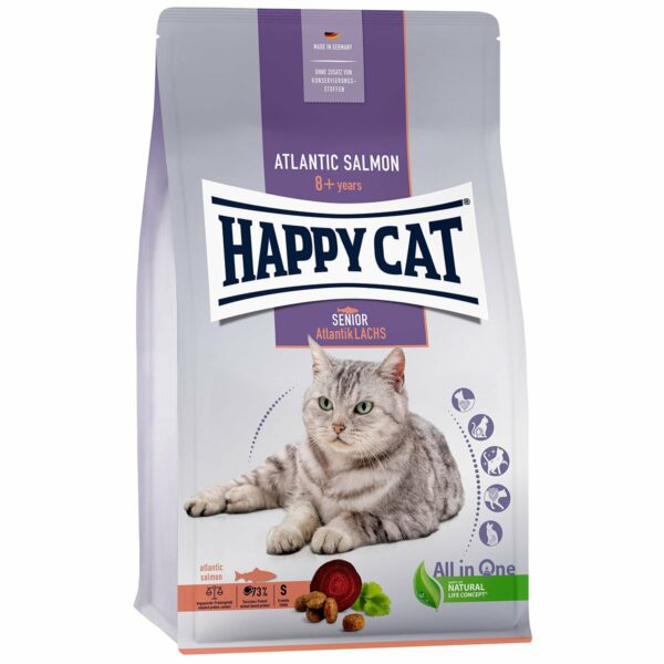 Happy Cat Senior Atlantik Lachs 3x4kg