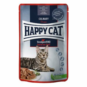 Happy Cat Tray Culinary Meat in Sauce Voralpen Rind 12x85g