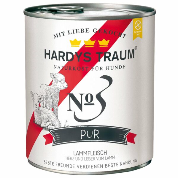 Hardys Traum Nassfutter Pur No. 3 Lamm 6x800g