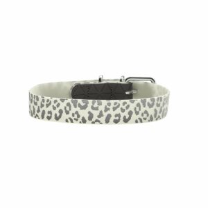 Hunter Halsband Convenience Reflect Glow weiß Leopard S