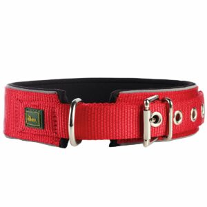 Hunter Neopren Reflect Halsband rot/schwarz L