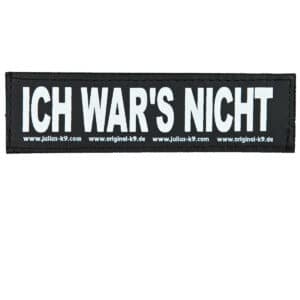 Julius-K9 Klettsticker Gr. S (11 x 3 cm) Ich wars nicht