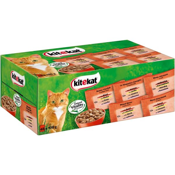 KITEKAT Bunte Vielfalt in Sauce 48x100g