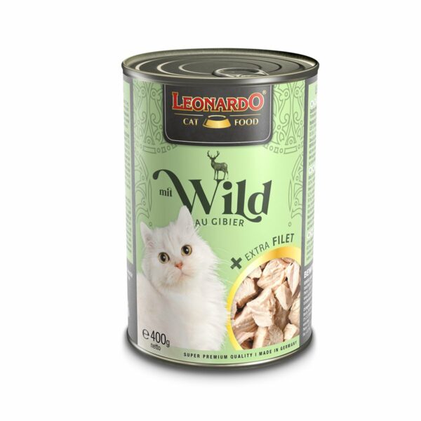 Leonardo mit Wild + extra Filet 6x400g