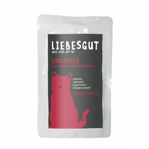 Liebesgut Bio Sensitiv Kaninchen mit Mangold und Reis 12x100g