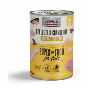 MAC's Cat Fleischmenü Geflügel und Cranberry 6x400g