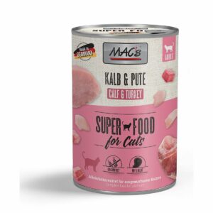 MAC's Cat Fleischmenü Kalb und Pute 12x400g