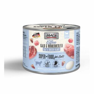 MAC's Cat Fleischmenü Kitten Kalb und Hühnerherzen 6x200g