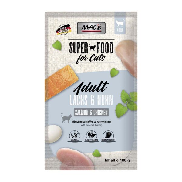 MAC's Cat Pouchpack Lachs und Geflügel 12x100g