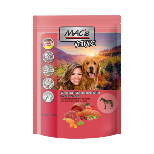 MAC's Dog Mono Snack Pferd 100g