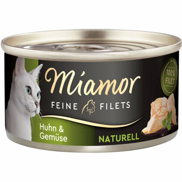 Miamor Feine Filets Naturell Huhn & Gemüse 48x80g