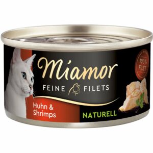 Miamor Feine Filets Naturell Huhn & Shrimps 24x80g