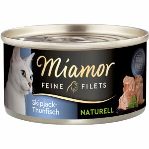 Miamor Feine Filets Naturelle Skipjack und Thunfisch 80g Dose 24x80g