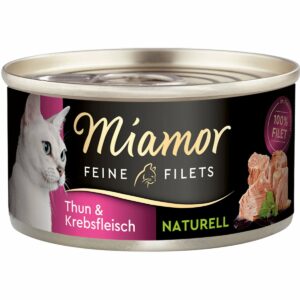 Miamor Feine Filets Naturelle Thunfisch und Krebs 48x80g