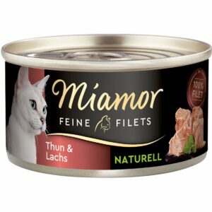 Miamor Feine Filets Naturelle Thunfisch und Lachs 48x80g