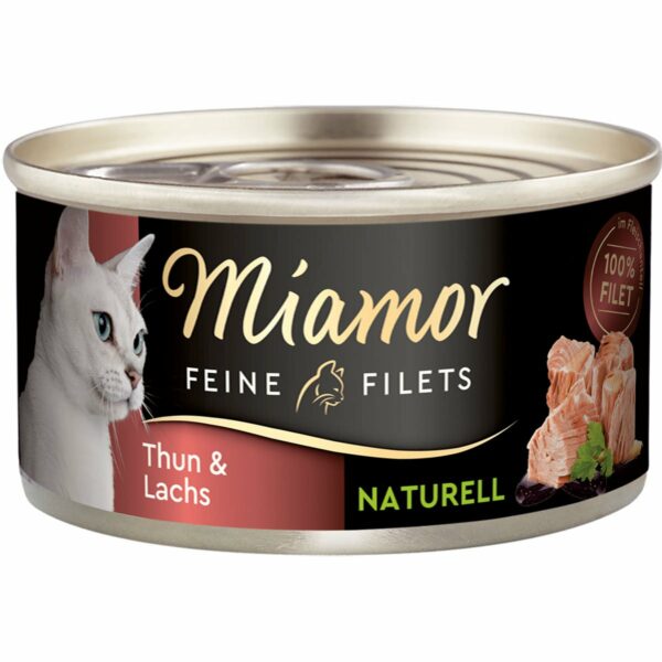 Miamor Feine Filets Naturelle Thunfisch und Lachs 24x80g