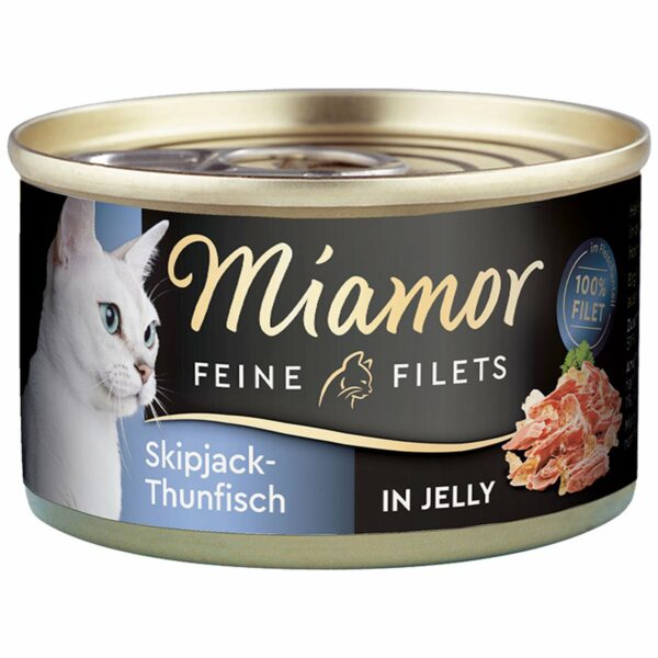 Miamor Feine Filets Skipjack-Thunfisch in Jelly 48x100g