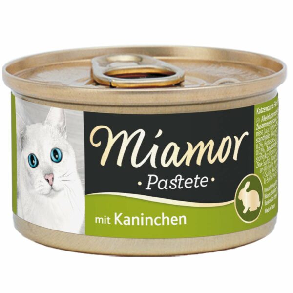 Miamor zarte Fleischpastete mit Kaninchen 12x85g