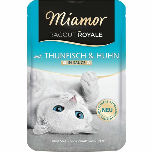 Miamor Ragout Royale in Sauce Thunfisch und Huhn 22x100g