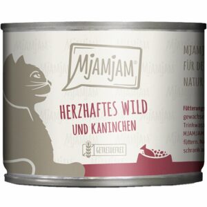 MjAMjAM herzhaftes Wild & Kaninchen an fruchtigen Heidelbeeren 24x200g