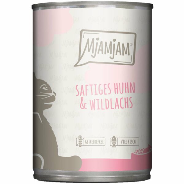 MjAMjAM saftiges Huhn und Wildlachs 6x400g