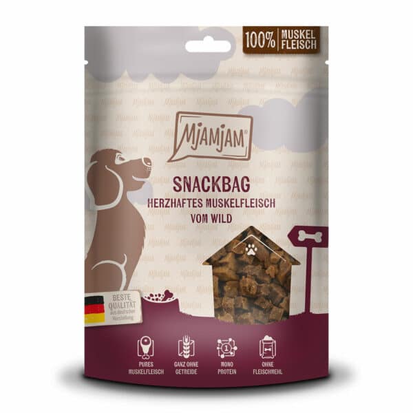 MjAMjAM Snackbag Muskelfleisch Wild 100g