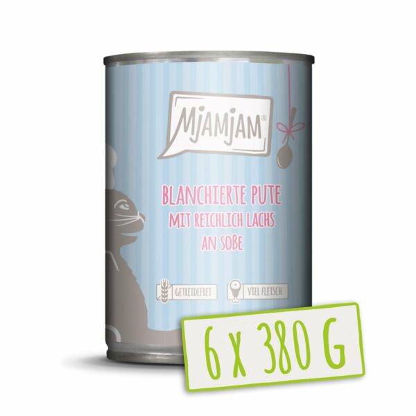 MjAMjAM blanchierte Pute mit Lachs an Soße. 6x380g