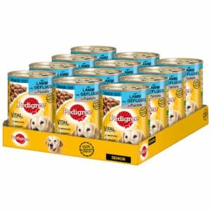 Pedigree Senior mit Lamm und Geflügel in Pastete 12x400g