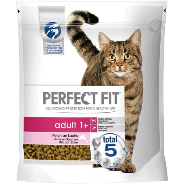 Perfect Fit Katzenfutter Adult 1+ reich an Lachs 1