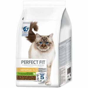 Perfect Fit Katzenfutter Sensitive 1 + reich an Truthahn 7 kg