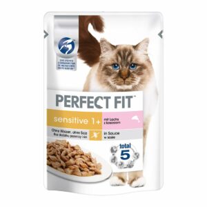 Perfect Fit Katzenfutter Sensitive mit Lachs 12x85g