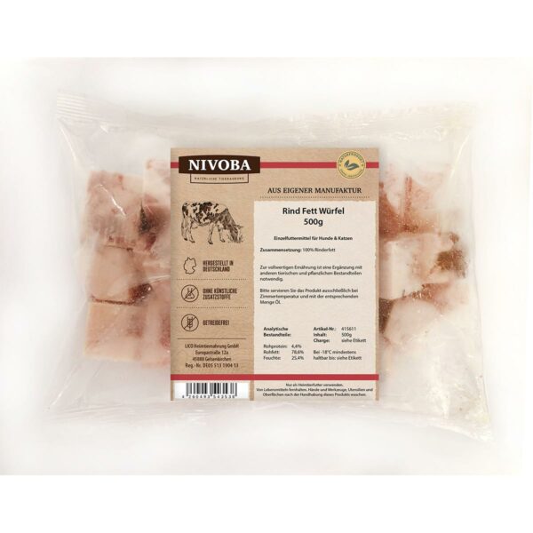 Nivoba Rind Fett Würfel 18x500g