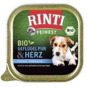 Rinti Feinest Bio Geflügel pur & Herz 22x150g