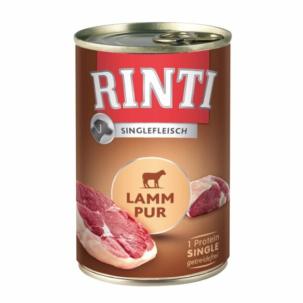 Rinti Singlefleisch Lamm pur 12x400g