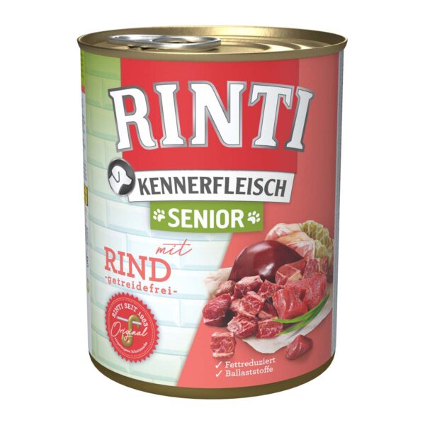 Rinti Kennerfleisch Senior mit Rind 24x800g