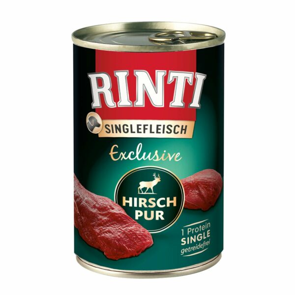 Rinti Singlefleisch Exclusive Hirsch pur 6x400g