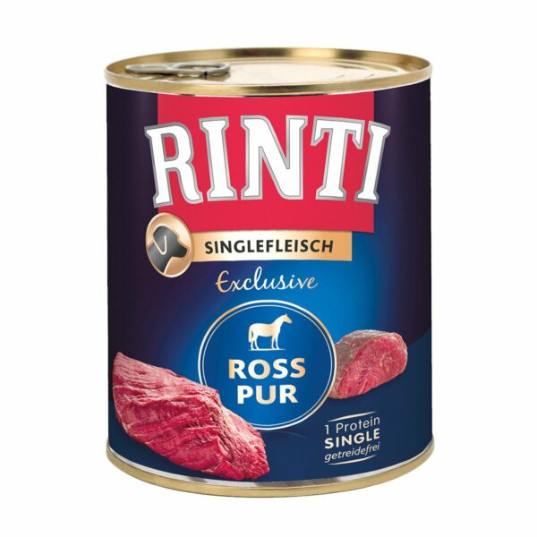 Rinti Singlefleisch Ross pur 12x800g