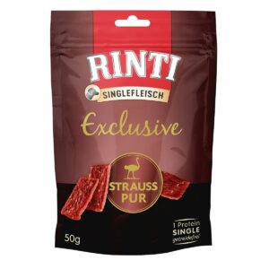 Rinti Singlefleisch Exclusive Snack Strauss pur 6x50g