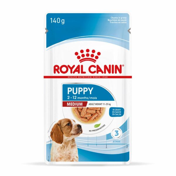 ROYAL CANIN MEDIUM PUPPY Welpenfutter nass für mittelgroße Hunde 20x140g