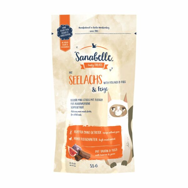 Sanabelle Katzensnack Seelachs & Feige 55g