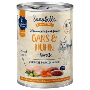 Sanabelle Schlemmertopf mit Gans & Huhn 12x380g